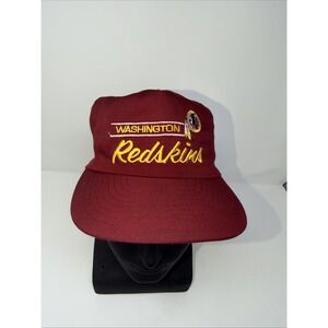 Vintage Washington Redskins Script Snapback Hat NFL 90s Maroon Cap Logo Pro Line